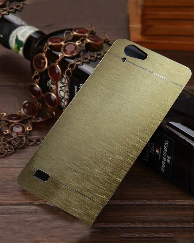 INFINIX Hot 3 (X554) Back Cover - Gold With Metallic Finish