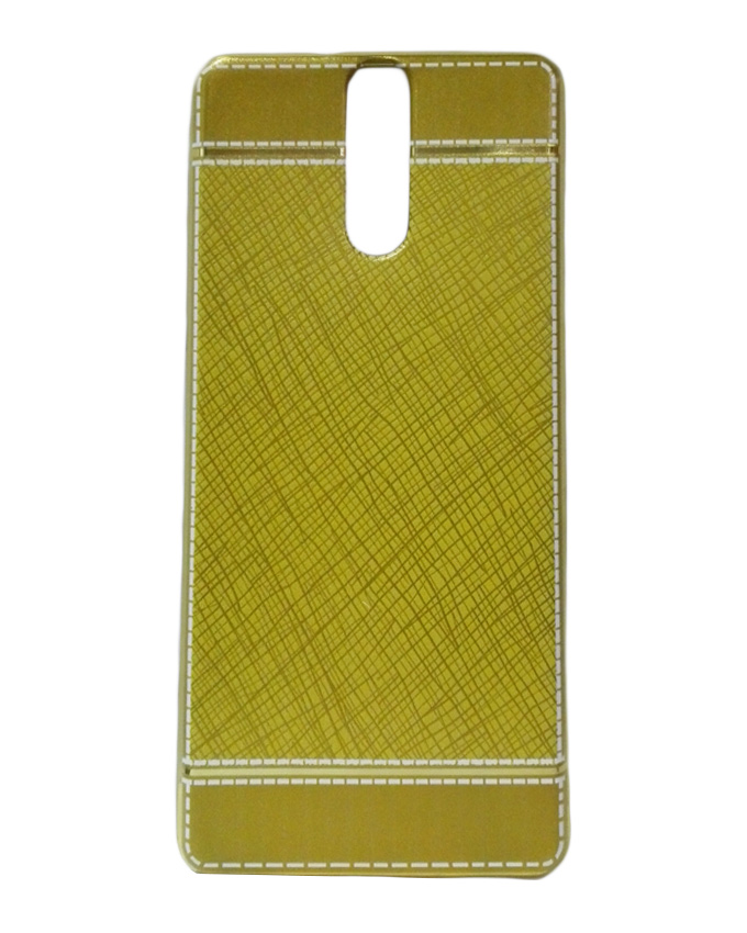 INFINIX Hot S (X521) Back Cover - Yellow Gold With Leather Finish