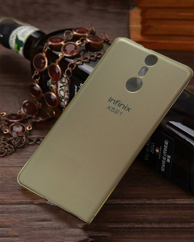 INFINIX Hot S (X521) Back Cover - Gold With Metal Finish