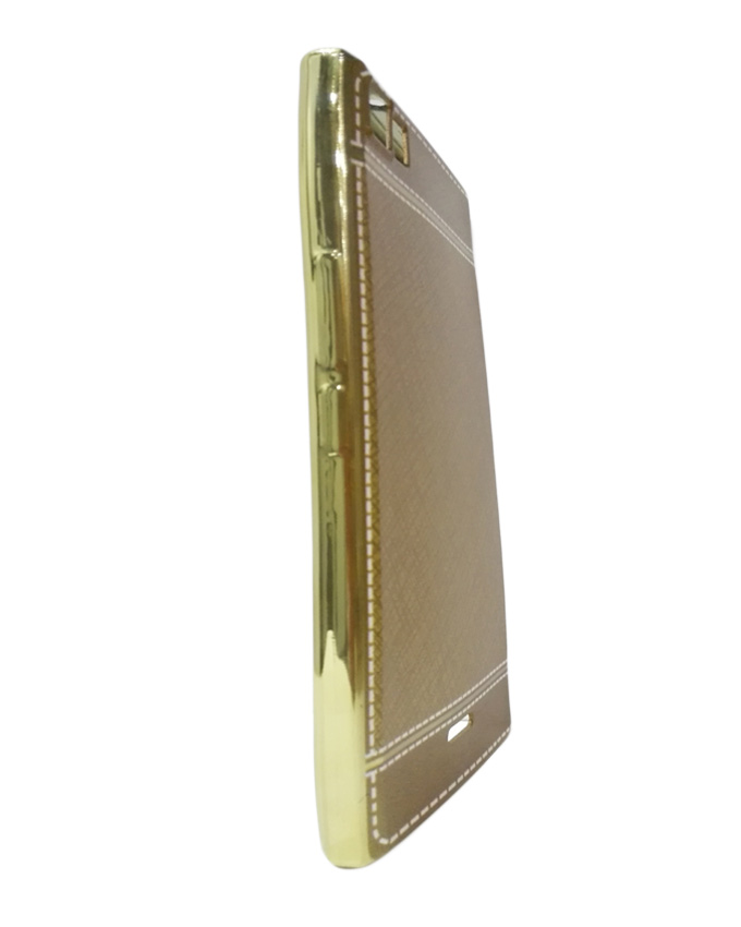 INFINIX Zero 3 (X552) Back Cover - Gold With Leather Finish