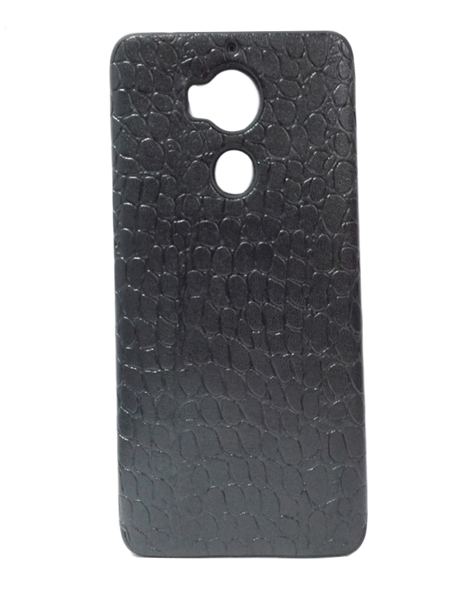 INFINIX Zero 4 Plus (X602) Back Cover - Black With Leather Finish