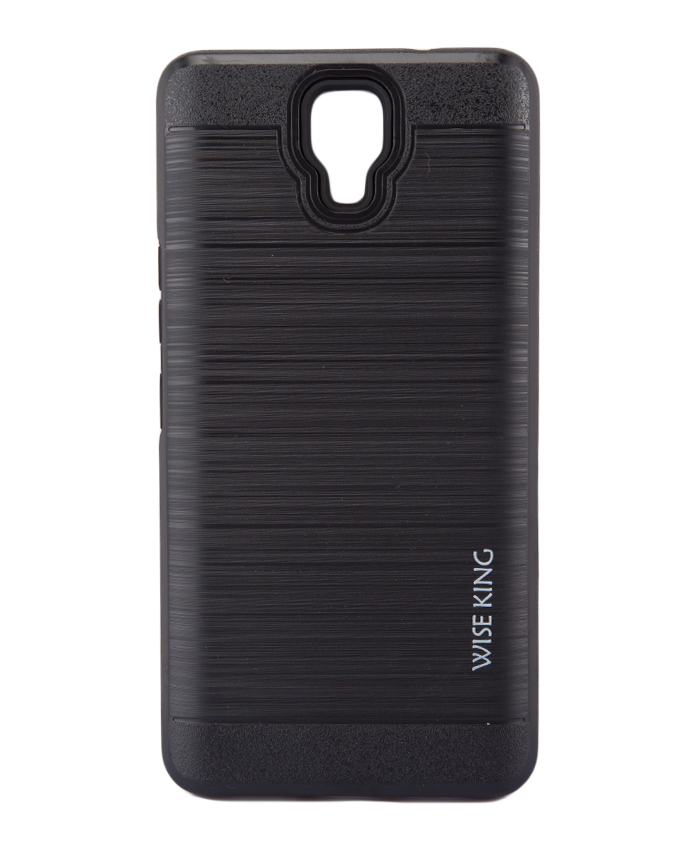 INFINIX Note 4 (X572) Back Cover - Black With Metal Finish