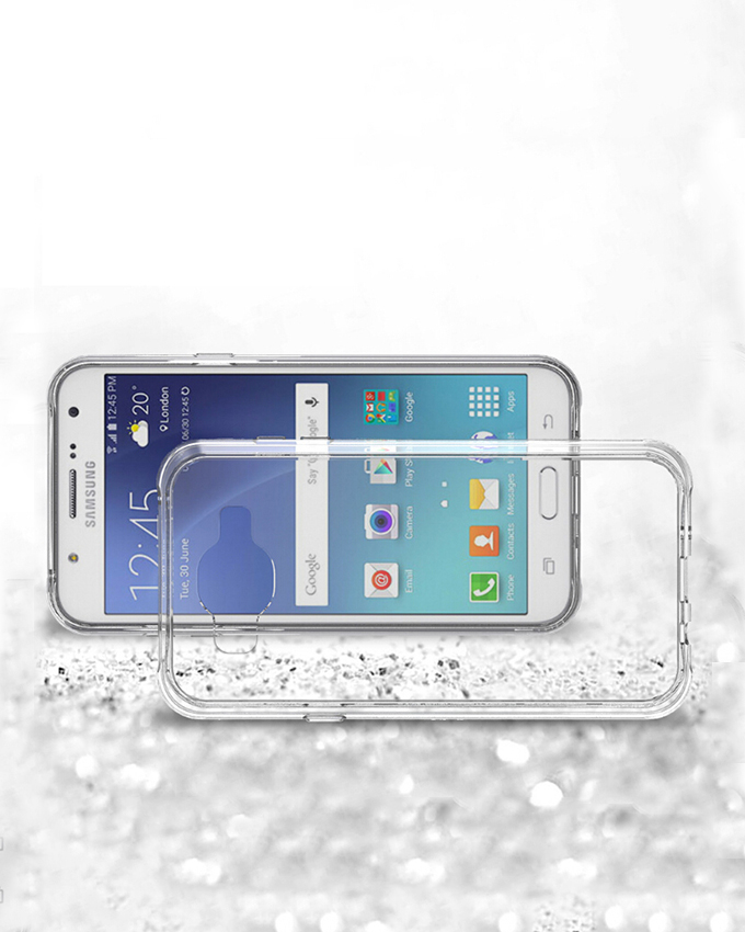 Samsung Galaxy J7 Back Cover - Clear With Clear Edges