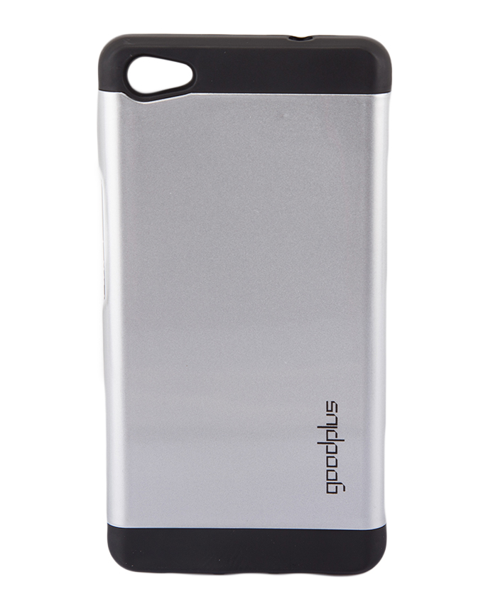 Tecno Boom J8 Back Cover- Armor case Silver