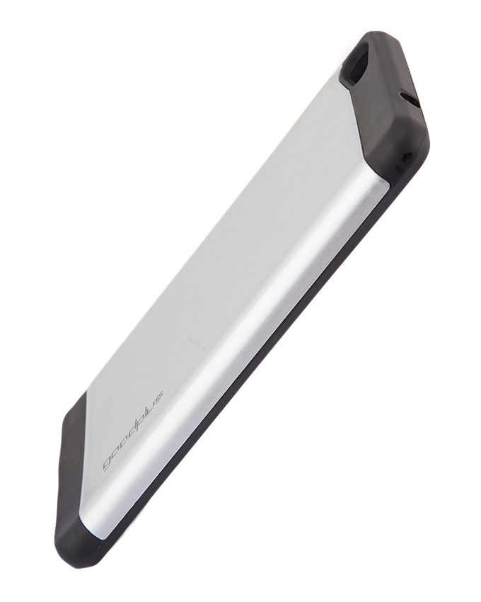 Tecno Boom J8 Back Cover- Armor case Silver