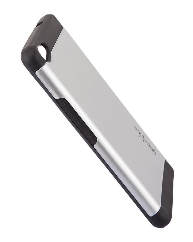 Tecno Boom J8 Back Cover- Armor case Silver