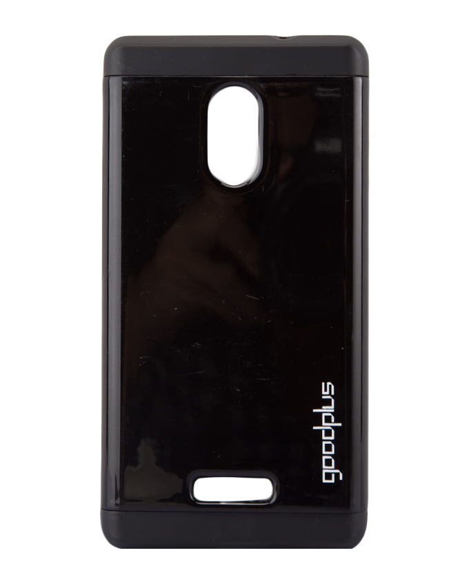 Tecno C7 Back Cover- Armor Case Black