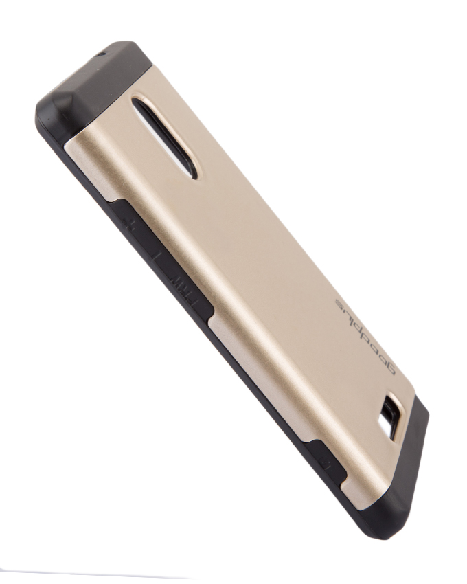 Tecno C7 Back Cover - Armor case Gold