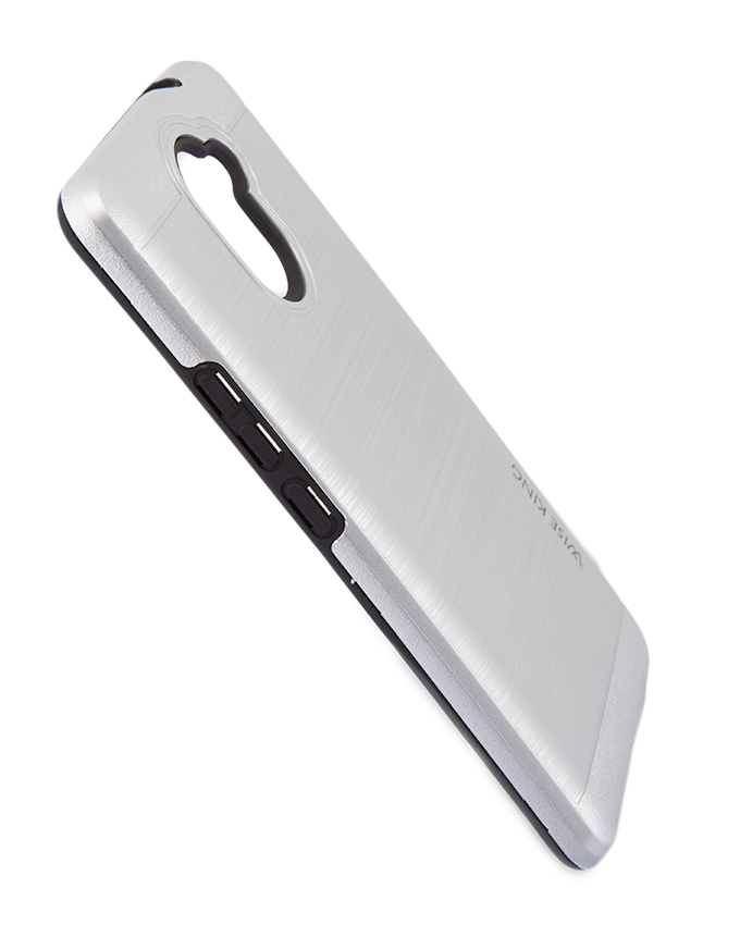 Techno L9 PLUS Back Cover- Armor case Silver