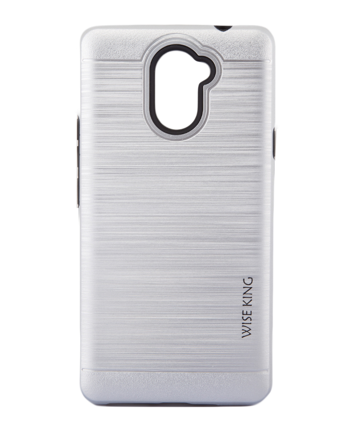 Techno L9 PLUS Back Cover- Armor case Silver