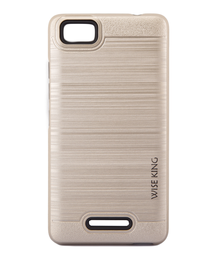 Techno W3 Back Cover- Armor case Gold