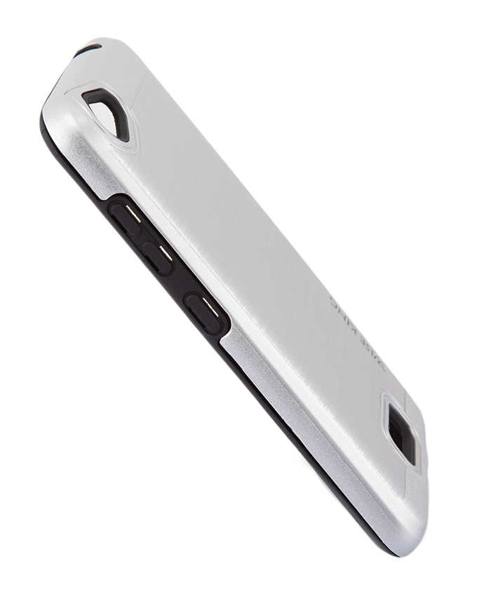 Tecno WX3 Back Cover- Armor case Silver