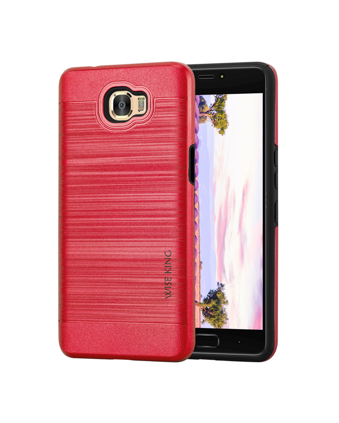 INFINIX Note 4 Pro (X571) Back Cover - Red With Metal Finish
