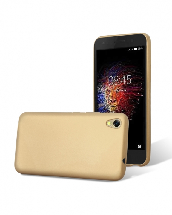 INFINIX HOT 5 Lite (X559) Back Cover - Silicone Rubber Finish Gold