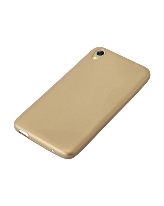 INFINIX HOT 5 Lite (X559) Back Cover - Silicone Rubber Finish Gold