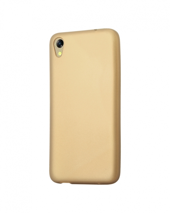 INFINIX HOT 5 Lite (X559) Back Cover - Silicone Rubber Finish Gold