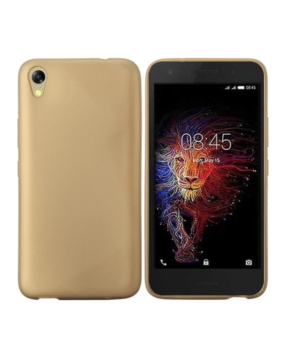 INFINIX HOT 5 Lite (X559) Back Cover - Silicone Rubber Finish Gold