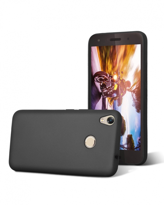 INFINIX HOT 5 (X559C) Back Cover - Silicone Rubber Finish Black