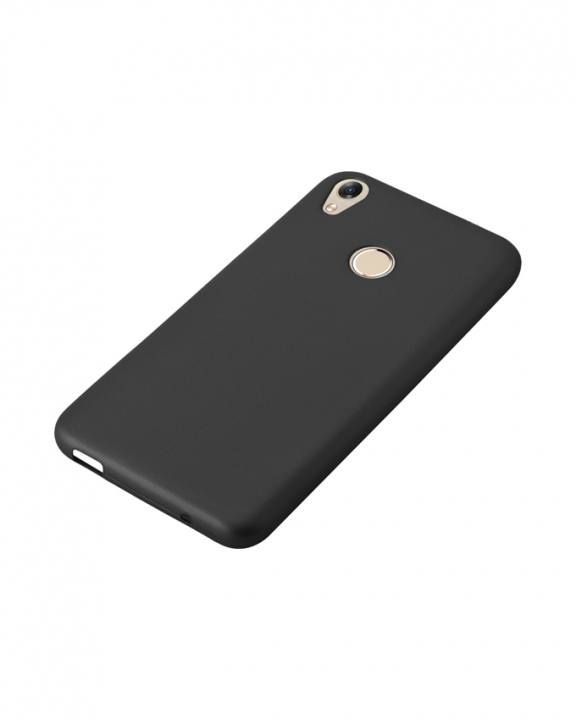 INFINIX HOT 5 (X559C) Back Cover - Silicone Rubber Finish Black
