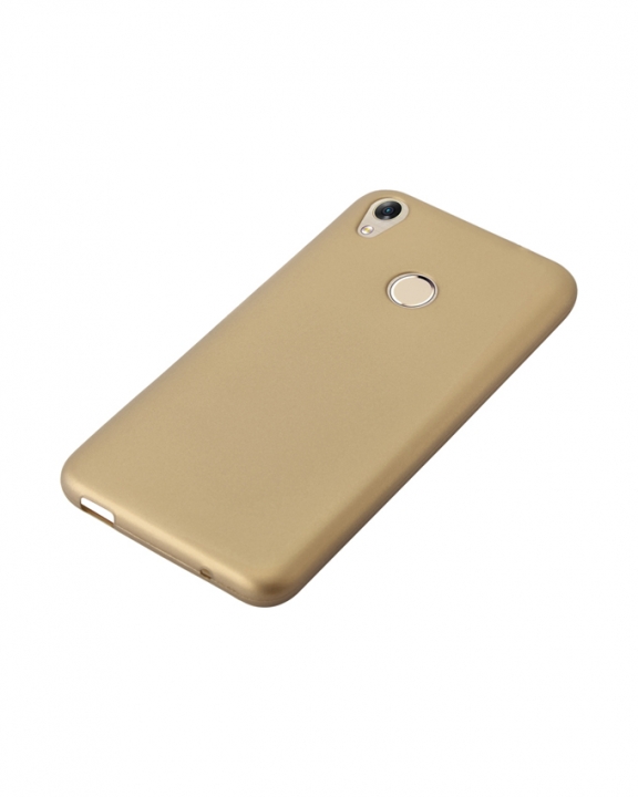 INFINIX HOT 5 (X559C) Back Cover - Silicone Rubber Finish Gold