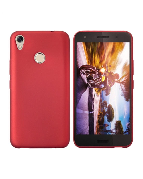 INFINIX HOT 5 (X559C) Back Cover - Silicone Rubber Finish Red