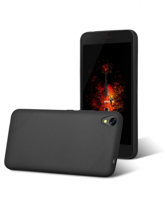 INFINIX Smart (X5010) Back Cover - Silicone Rubber Finish Black