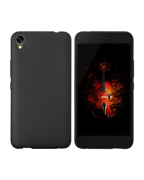 INFINIX Smart (X5010) Back Cover - Silicone Rubber Finish Black
