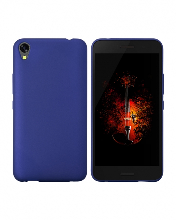 INFINIX Smart (X5010) Back Cover - Silicone Rubber Finish Blue
