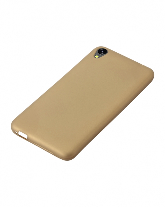 INFINIX Smart (X5010) Back Cover - Silicone Rubber Finish Gold