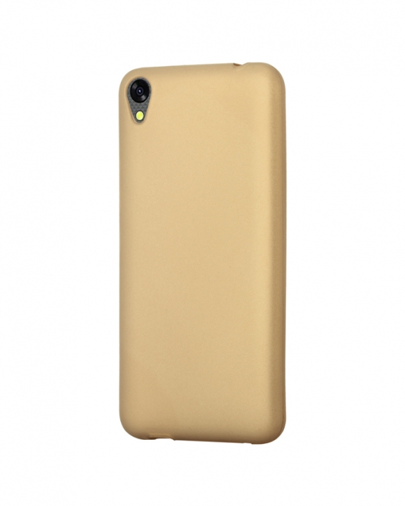 INFINIX Smart (X5010) Back Cover - Silicone Rubber Finish Gold
