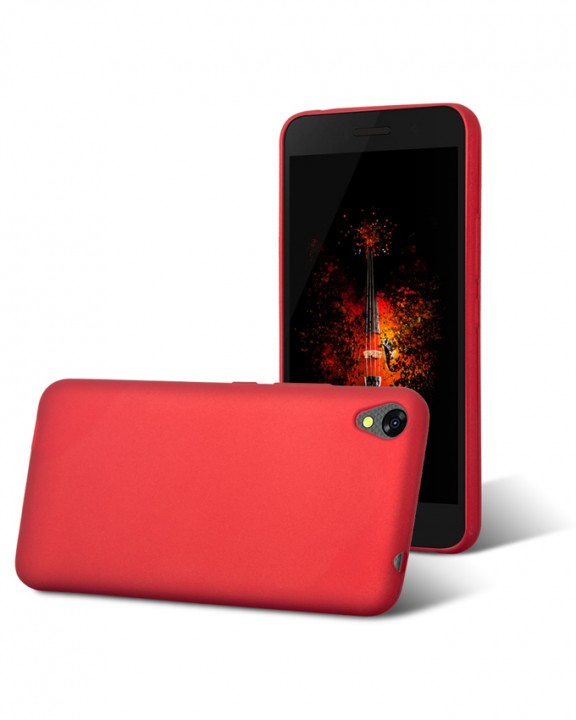 INFINIX Smart (X5010) Back Cover - Silicone Rubber Finish Red