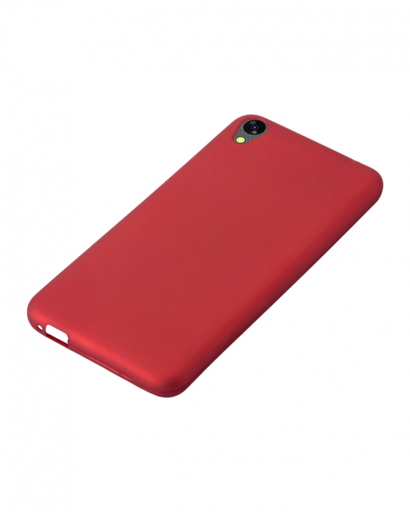 INFINIX Smart (X5010) Back Cover - Silicone Rubber Finish Red