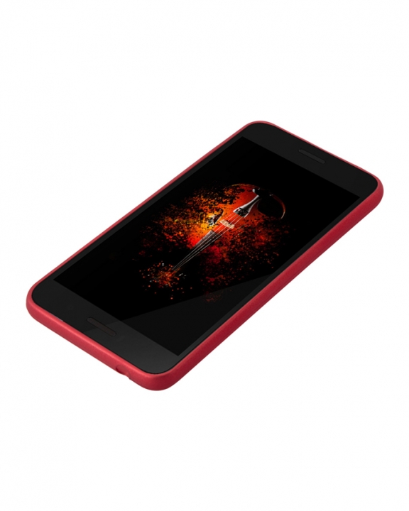 INFINIX Smart (X5010) Back Cover - Silicone Rubber Finish Red