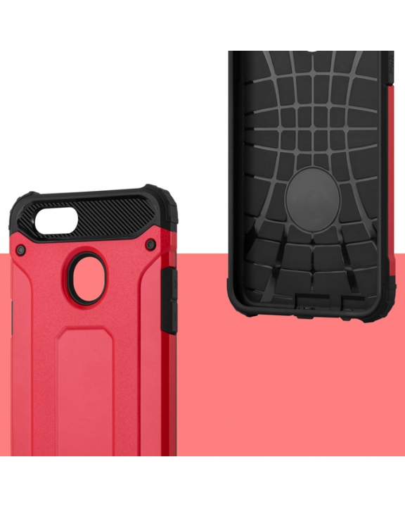 Oppo F5 Armor Back Cover - Red