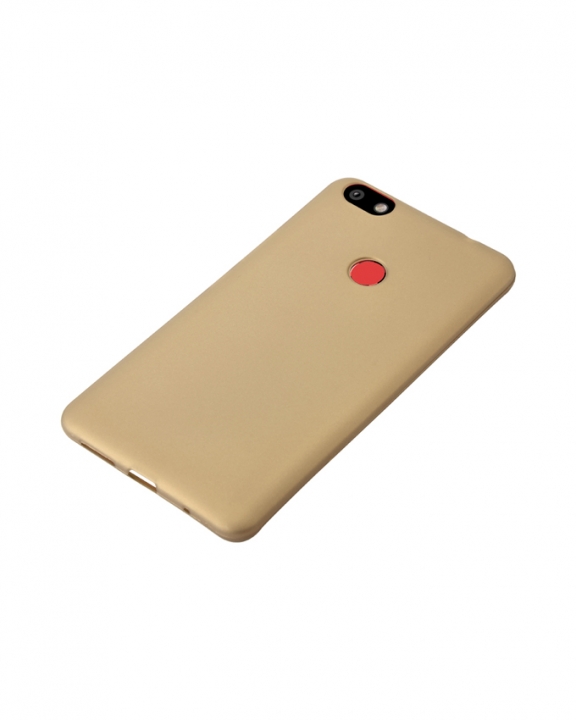 Tecno Spark Plus K9 Back Cover - Silicone Rubber Finish Gold