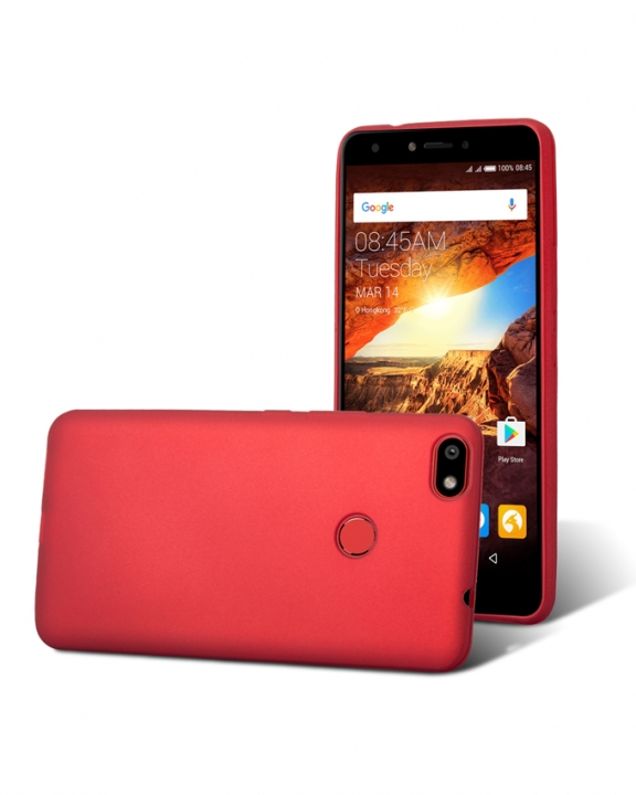Tecno Spark Plus K9 Back Cover - Silicone Rubber Finish Red