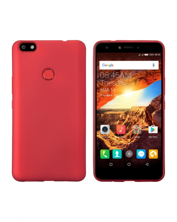 Tecno Spark Plus K9 Back Cover - Silicone Rubber Finish Red