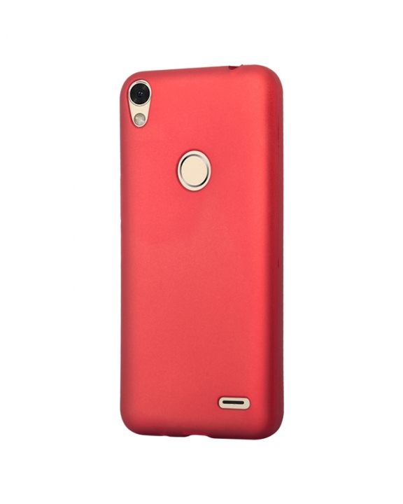 Tecno WX4 Back Cover - Silicone Rubber Finish Red