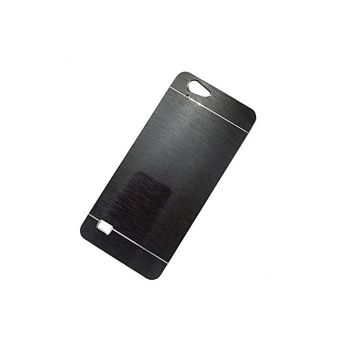 INFINIX Hot 3 (X554) Back Cover - Black With Metallic Finish