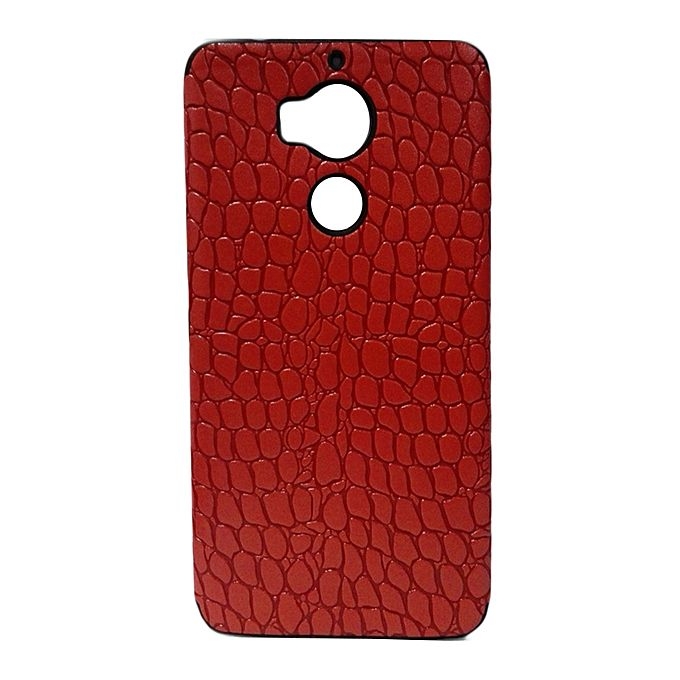INFINIX Zero 4 Plus (X602) Back Cover - Red With Leather Finish