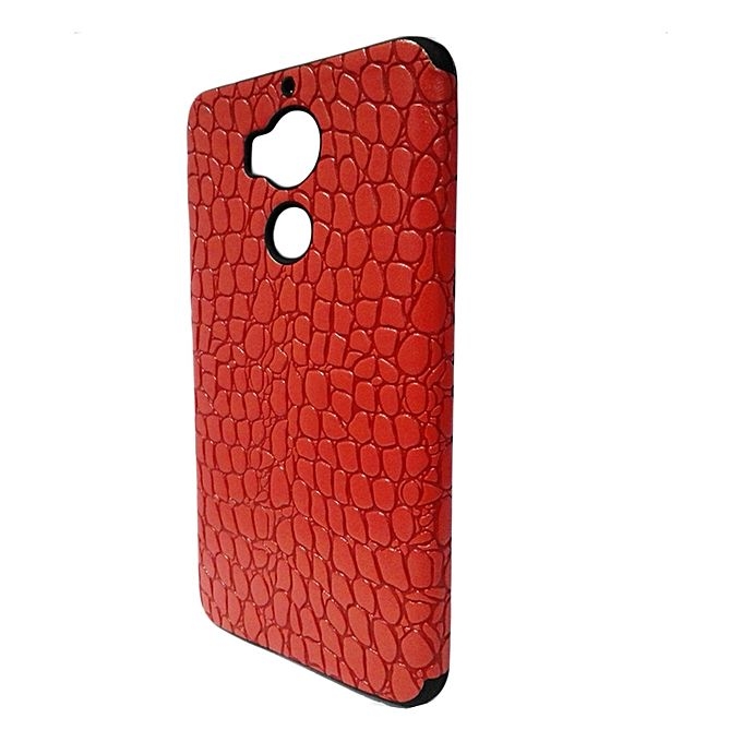 INFINIX Zero 4 Plus (X602) Back Cover - Red With Leather Finish