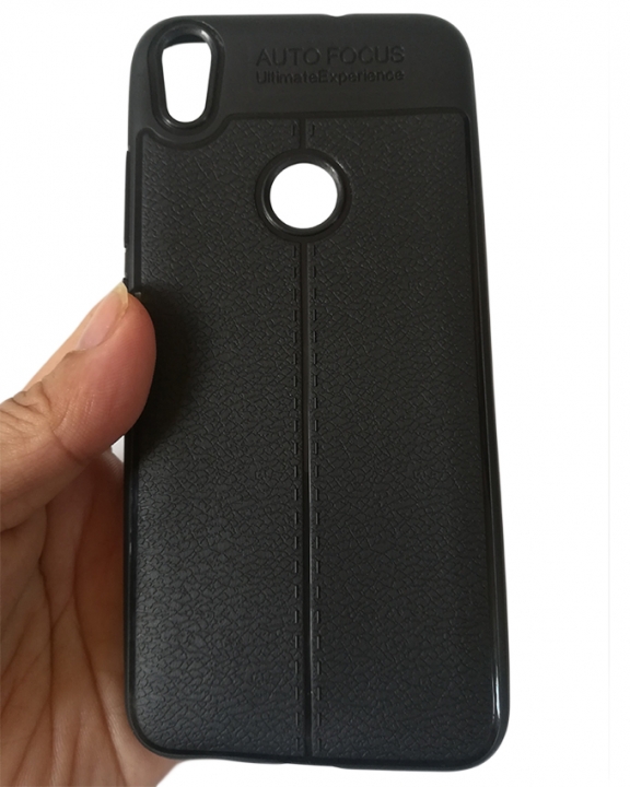 Tecno Camon CM Back Cover - Rubber Finish Black