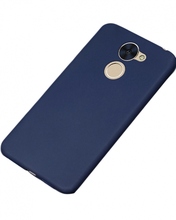 Huawei Y7 Prime Back Cover - Silicone Rubber Finish Blue