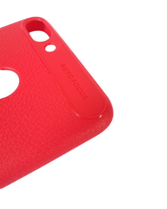 Huawei P-Smart Back Cover - Silicone Rubber Finish Red