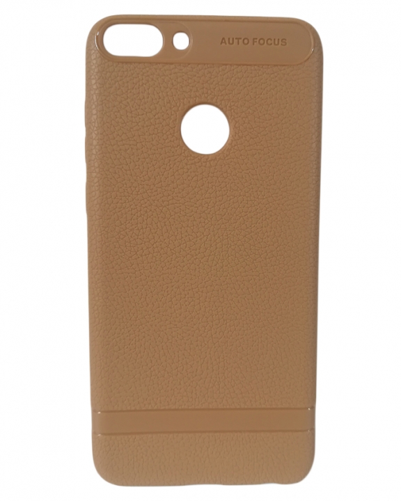 Huawei P-Smart Back Cover - Silicone Rubber Finish Light Brown