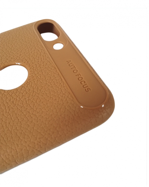 Huawei P-Smart Back Cover - Silicone Rubber Finish Light Brown
