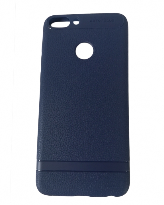 Huawei P-Smart Back Cover - Silicone Rubber Finish Blue