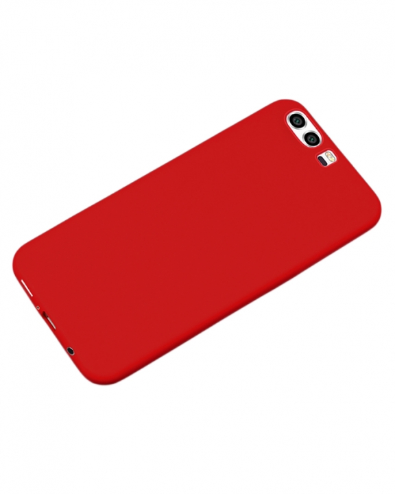 Huawei P10 Plus Back Cover - Silicone Rubber Finish Red