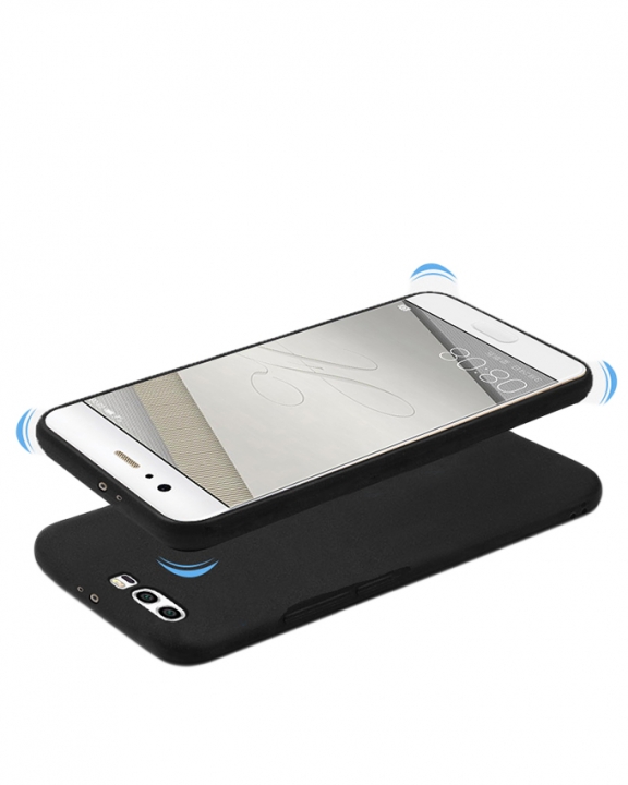 Huawei P10 Plus Back Cover - Silicone Rubber Finish Black