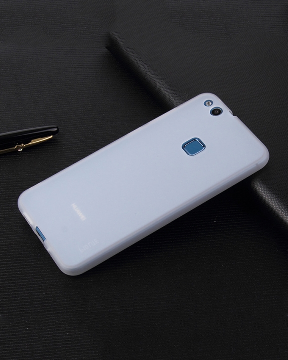 Huawei P10 Lite Back Cover - Silicone Clear-Frosted Finish